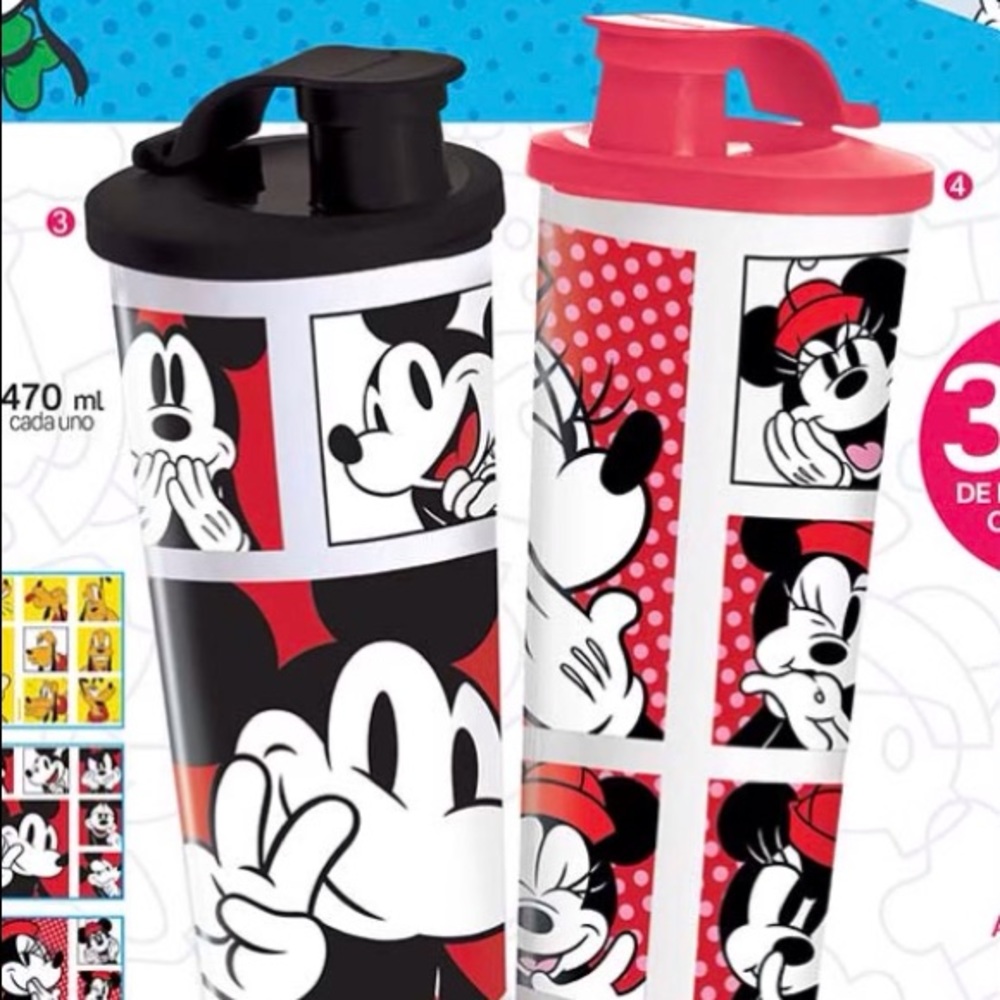 Tupperware Disney Tumblers Mickey & Minnie Set of 2